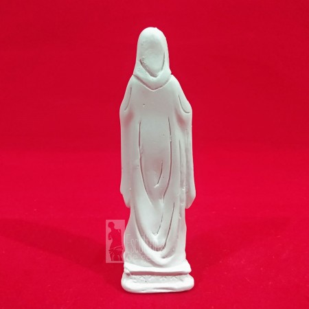 Imagem Nossa Senhora Grávida com Divino Gesso Cru 15cm