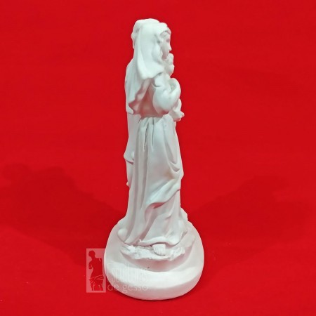 Imagem Sagrada Família em Gesso Cru 24cm