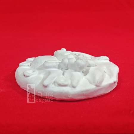 Sonic no Anel 6cm em Gesso Cru