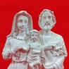 Imagem Sagrada Família Bordada em Gesso Cru 15cm