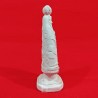 Imagem Nossa Senhora Aparecida com Bandeiras Gesso Cru 15cm