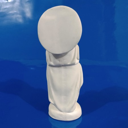 Imagem Santa Edwiges Baby Gesso Cru 14cm