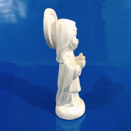 Imagem Santa Edwiges Baby Gesso Cru 14cm
