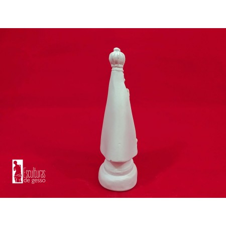 Imagem Nossa Senhora Aparecida Manto Liso Gesso Cru 17cm