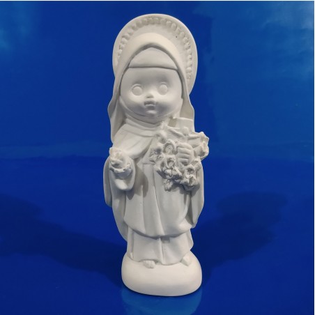 Imagem Santa Terezinha Baby Gesso Cru 15cm