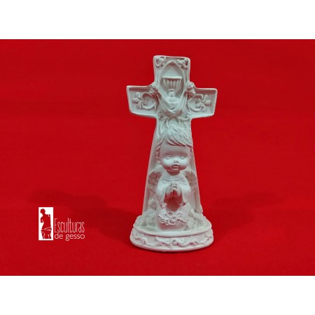 Anjo na Cruz Rezando em...