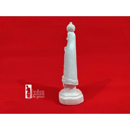 Imagem Nossa Senhora Aparecida Manto Liso Gesso Cru 15cm