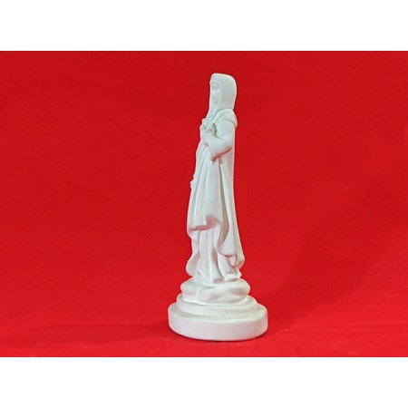 Imagem Imaculado Coração de Maria Gesso Cru 20cm