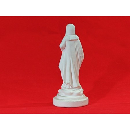 Imagem Imaculado Coração de Maria Gesso Cru 20cm