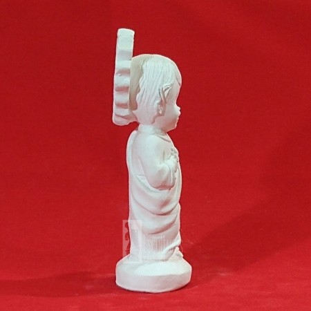 Imagem Sagrado Coração de Jesus Baby Gesso Cru 14cm