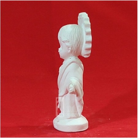 Imagem Sagrado Coração de Jesus Baby Gesso Cru 14cm