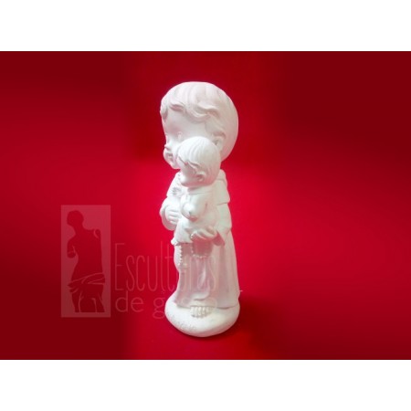 Santo Antônio Baby Imagem Gesso Cru 13cm