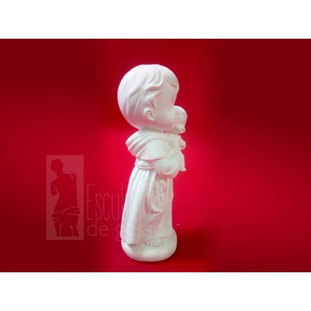Santo Antônio Baby Imagem Gesso Cru 13cm