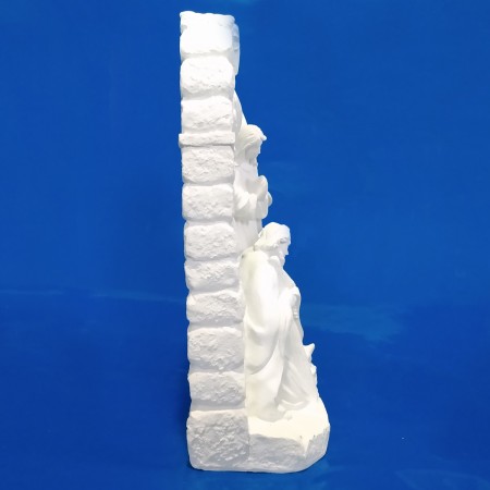 Imagem Sagrada Família no Arco em Gesso Cru 32cm