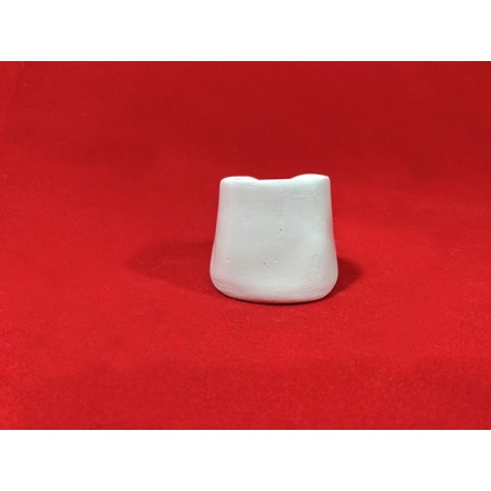 Sapatinho de Bebê em gesso cru 7cm.