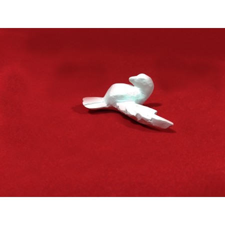 Imagem Divino Espírito Santo Talhado em gesso cru 11x7cm