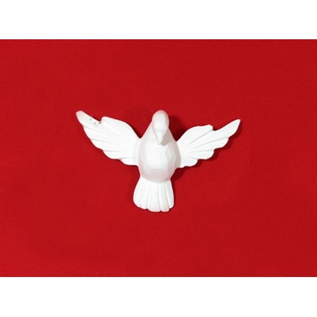 Imagem Divino Espírito Santo Talhado em gesso cru 11x7cm