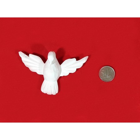 Imagem Divino Espírito Santo Talhado em gesso cru 11x7cm