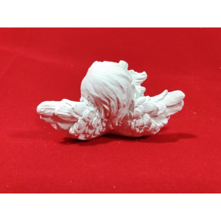 Anjo de Mesa Braços Cruzados em Gesso Cru 9x5cm