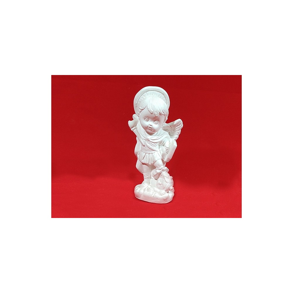 São Miguel Arcanjo Baby Imagem Gesso Cru 15cm