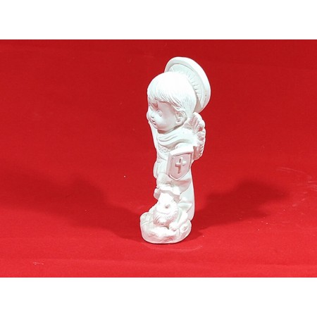 São Miguel Arcanjo Baby Imagem Gesso Cru 15cm