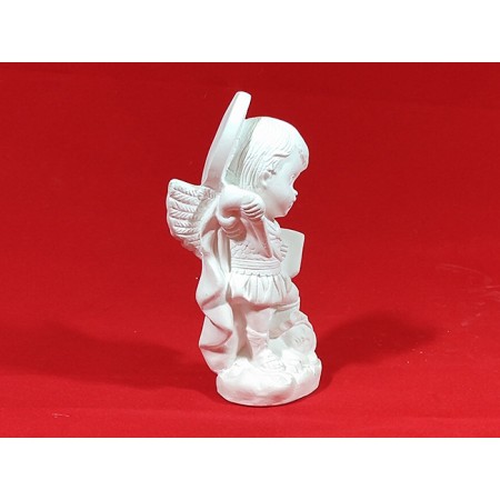 São Miguel Arcanjo Baby Imagem Gesso Cru 15cm