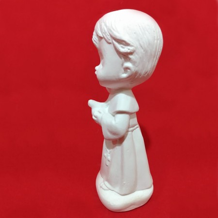São Francisco Baby Imagem Gesso Cru 14cm