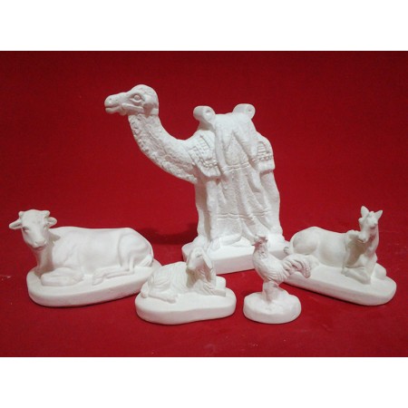 Presépio Polonês em Gesso Cru 20cm