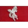 Anjo da Guarda de Parede com Bandolim Gesso Cru 25cm