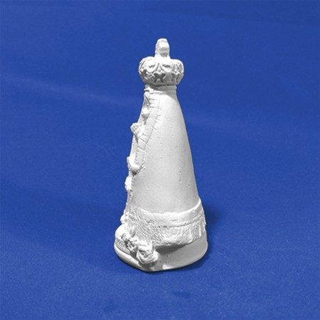 Imagem Nossa Senhora Aparecida Criança Gesso Cru Manto Liso 10cm