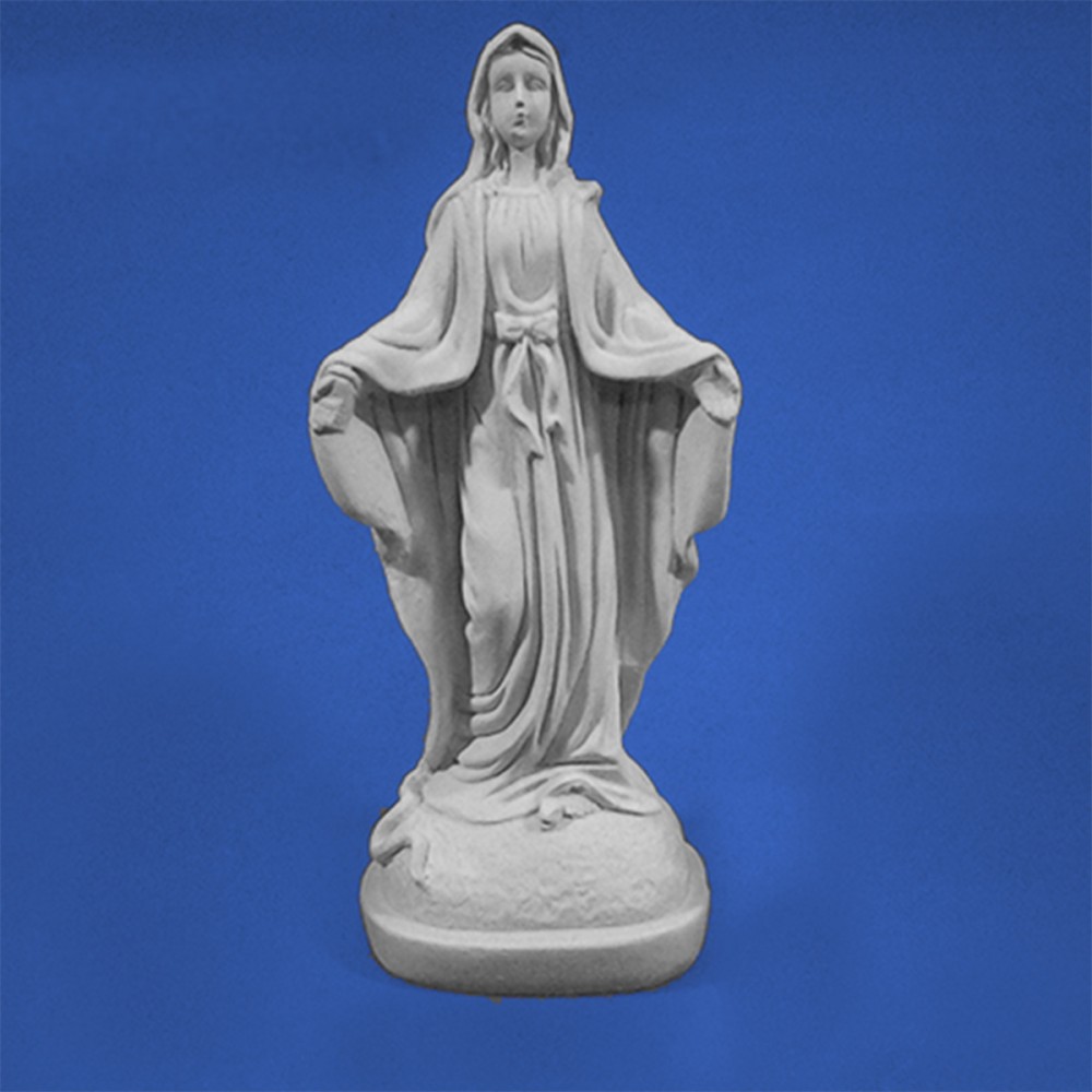 Imagem Nossa Senhora das Graças Gesso Cru 22cm