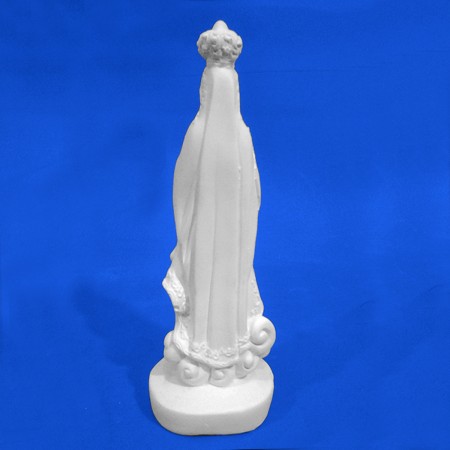 Imagem Nossa Senhora de Fátima Gesso Cru 20cm
