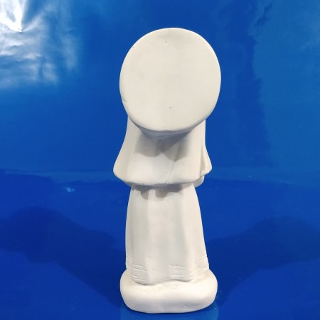 Imagem Santa Rita Baby Gesso Cru 14cm