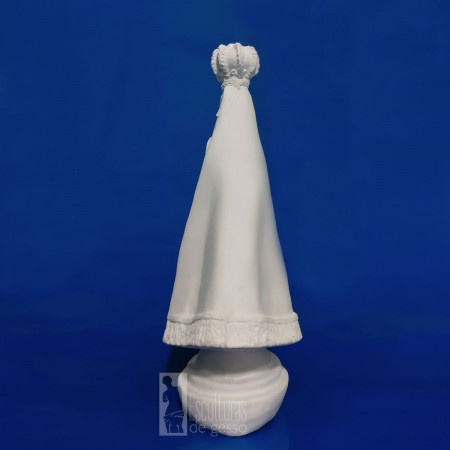 Imagem Nossa Senhora Aparecida Lisa Gesso Cru - 22cm