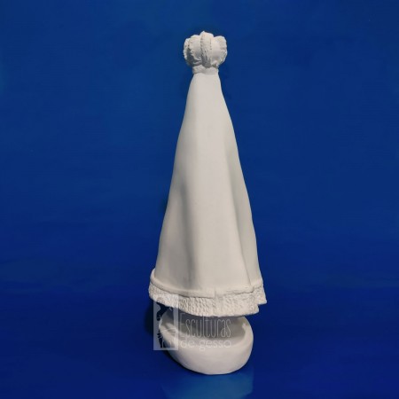 Imagem Nossa Senhora Aparecida Lisa Gesso Cru - 22cm