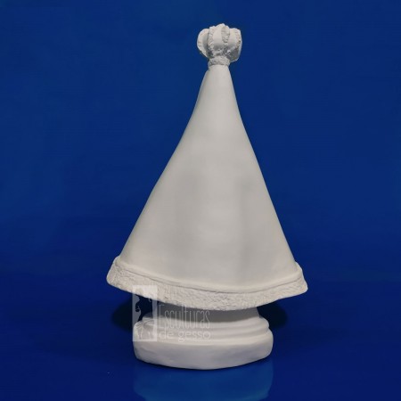 Imagem Nossa Senhora Aparecida Lisa Gesso Cru - 22cm