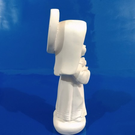 Imagem Santa Rita Baby Gesso Cru 14cm