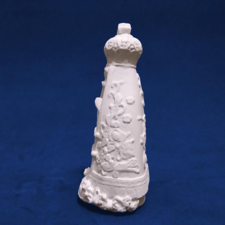 14 cm Nossa Senhora Aparecida Criança Gesso Cru Manto Bordado