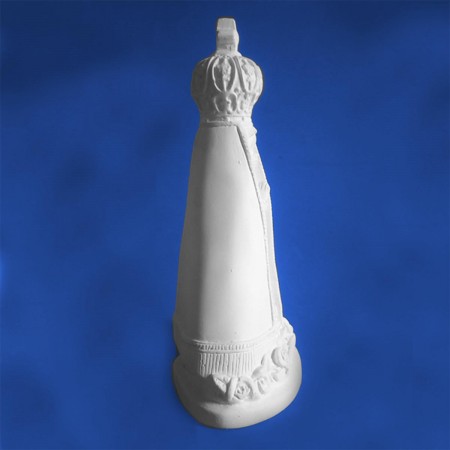 22cm Nossa Senhora Aparecida Criança lisa Gesso Cru