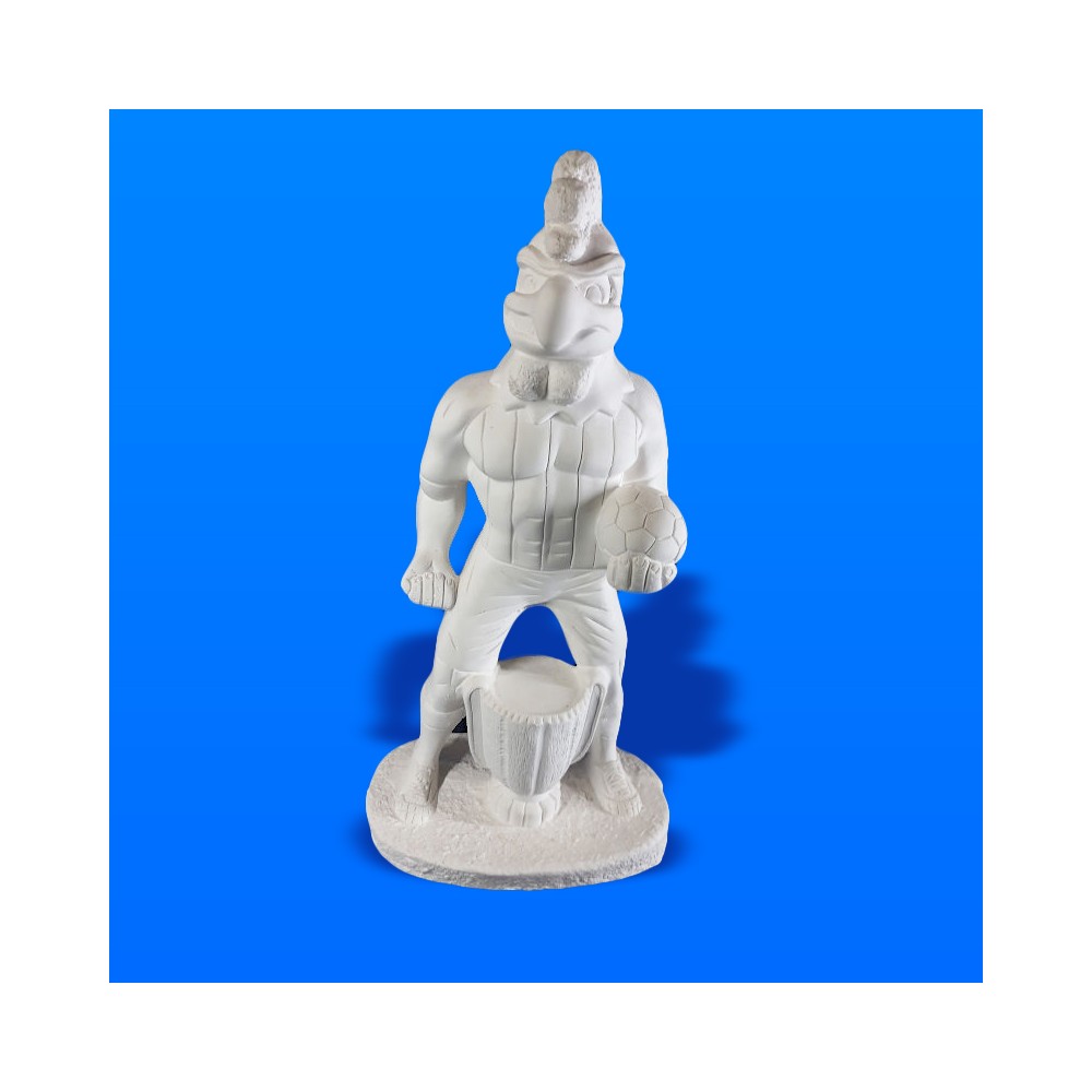 Mascote Atlético Mineiro Galão em Gesso Cru 43cm