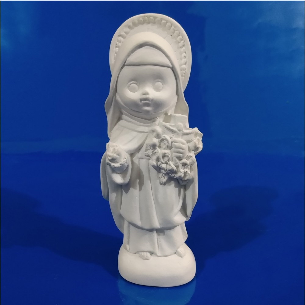 Imagem Santa Terezinha Baby Gesso Cru 20cm