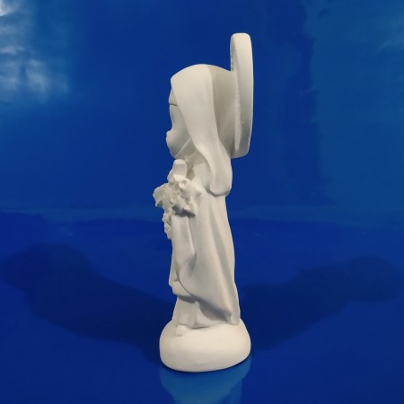 Imagem Santa Terezinha Baby Gesso Cru 20cm