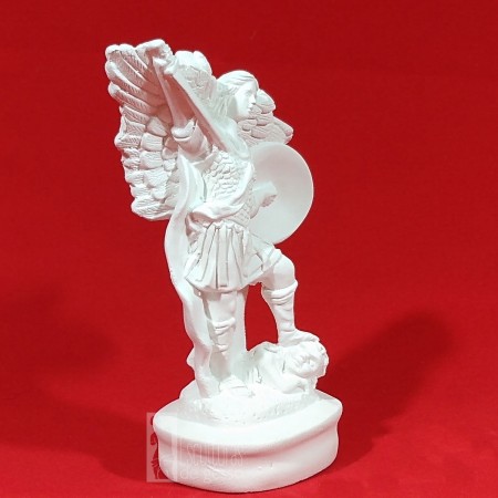 Imagem São Miguel Arcanjo Gesso Cru 16cm