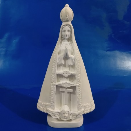 Imagem Nossa Senhora Aparecida Lisa Gesso Cru 32cm