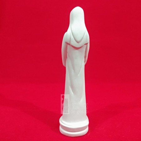 Imagem Nossa Senhora Grávida Gesso Cru 24cm
